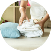 Attendant Folding Laundry Min